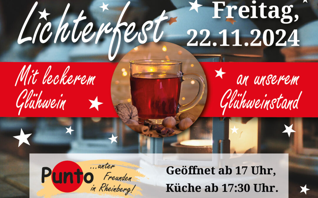 Lichterfest 2024: Der Punto-Glühweinstand ist wieder da!