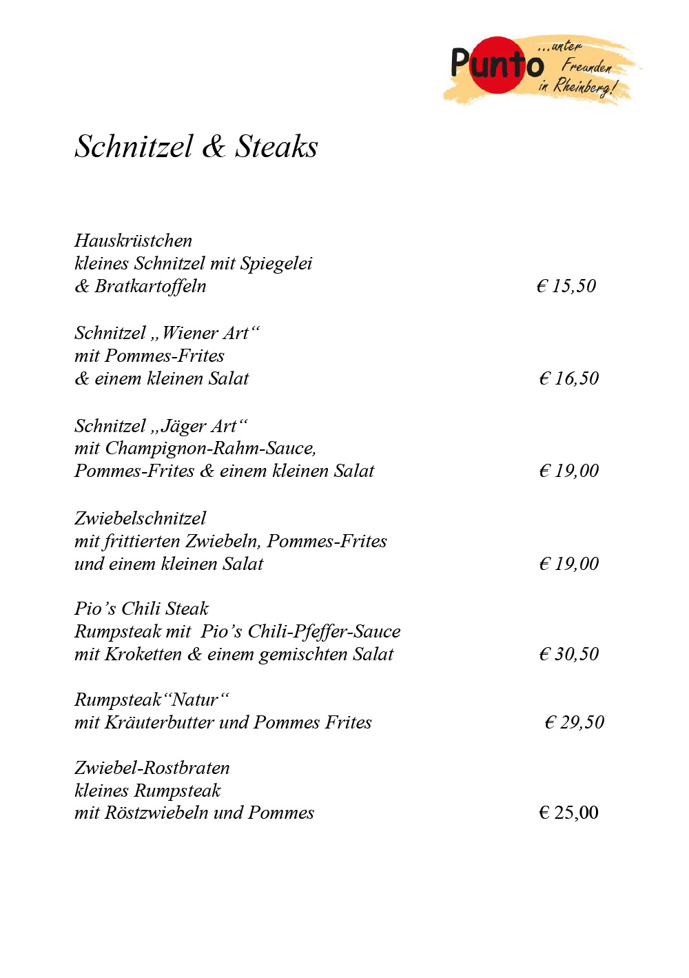 Puntos kleine Speisekarte Sommer 2025, Seite 5