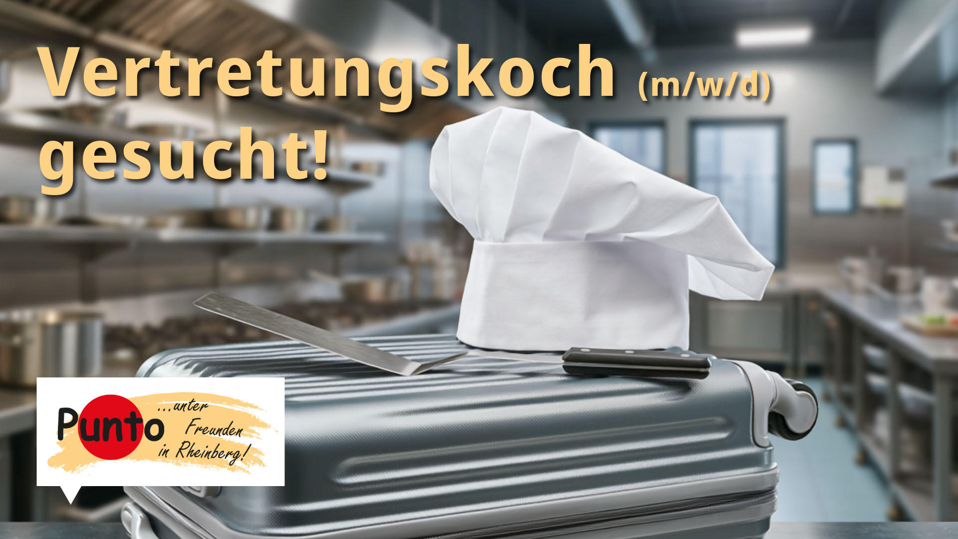 Stellenanzeige Koch zur Urlaubsvertretung in Rheinberg