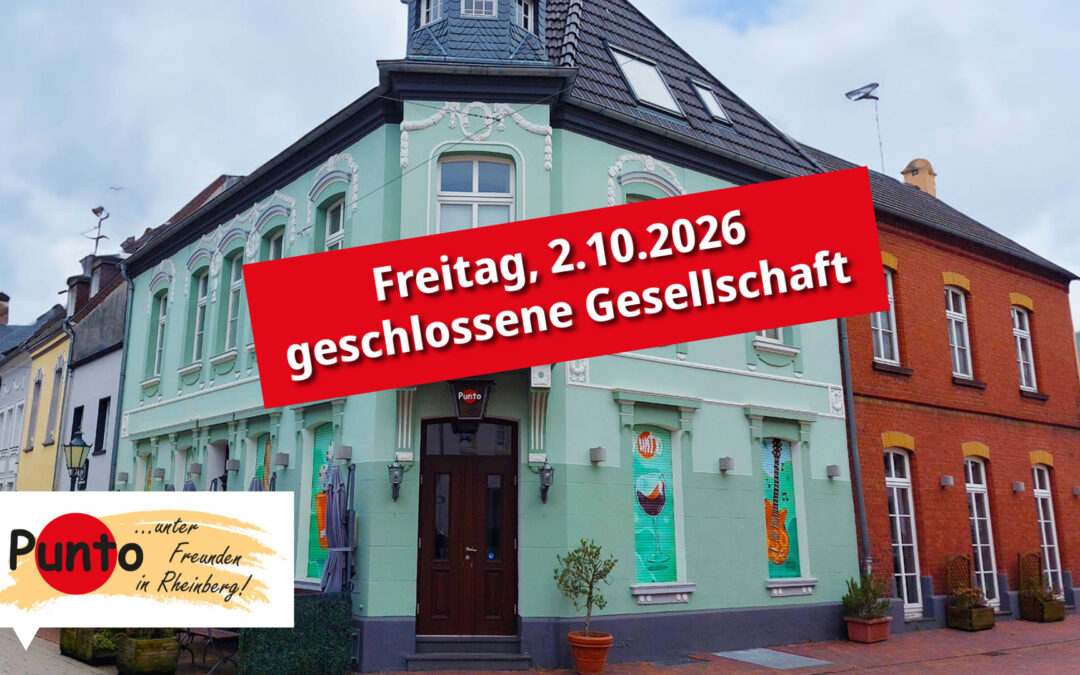 Geschlossene Gesellschaft am 2. Oktober 2026